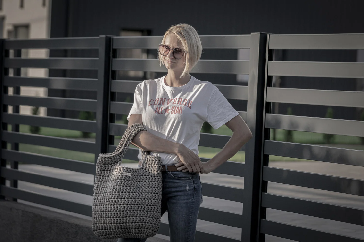 CASUAL — szydełkowa torebka typu shopper