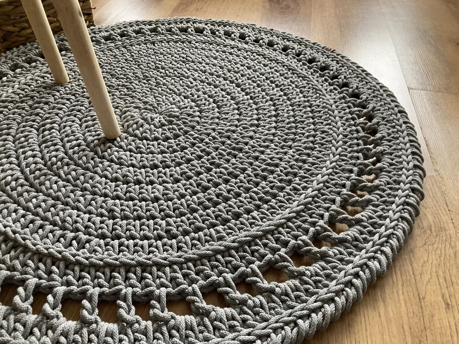 BOHO — okrągły dywanik ze sznurka