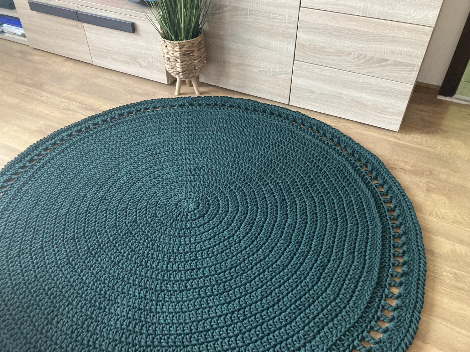 BOHO — okrągły dywanik ze sznurka