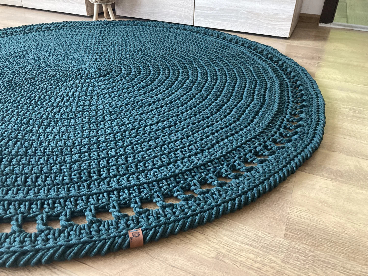 BOHO — okrągły dywanik ze sznurka