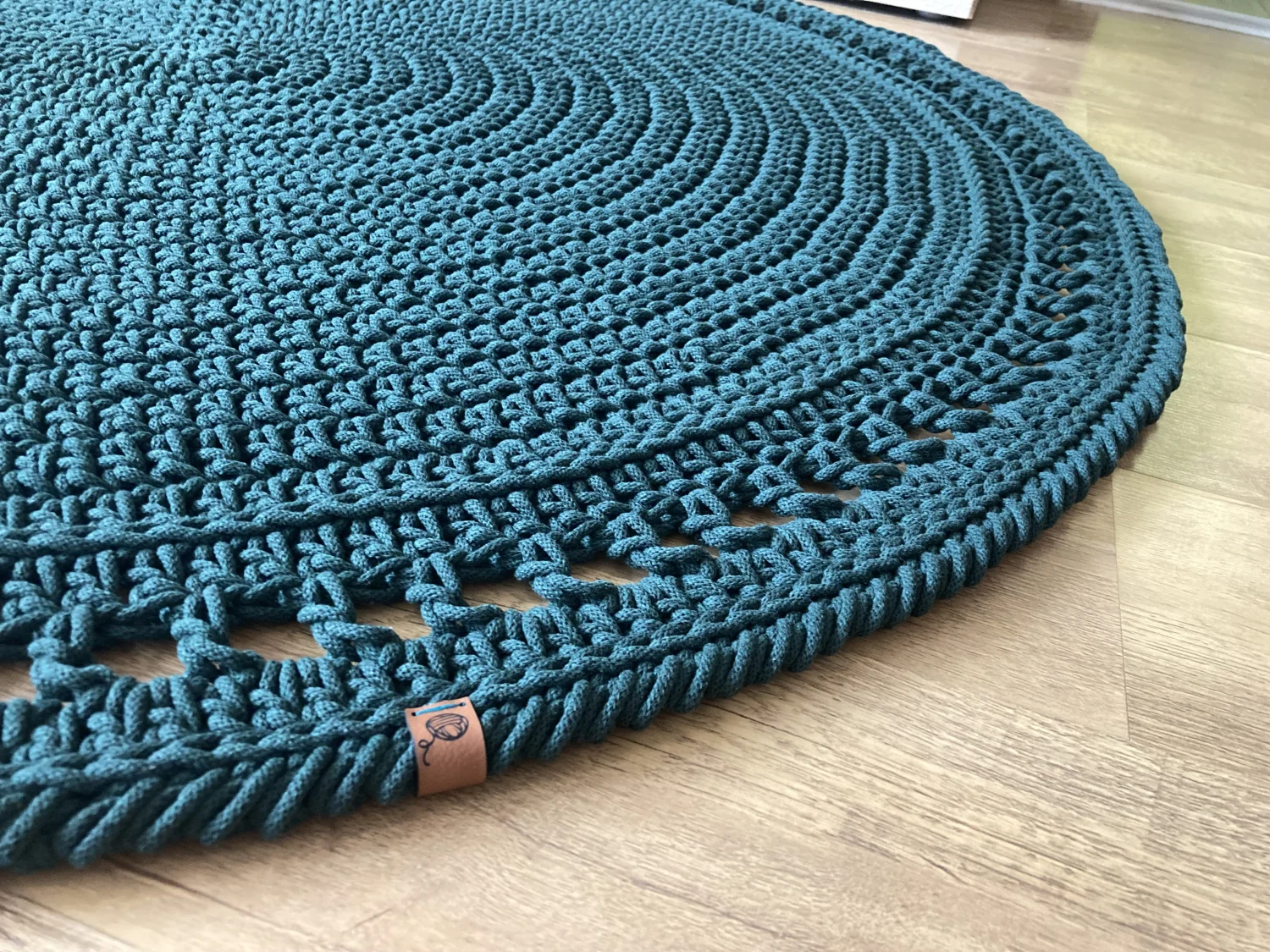 BOHO — okrągły dywanik ze sznurka