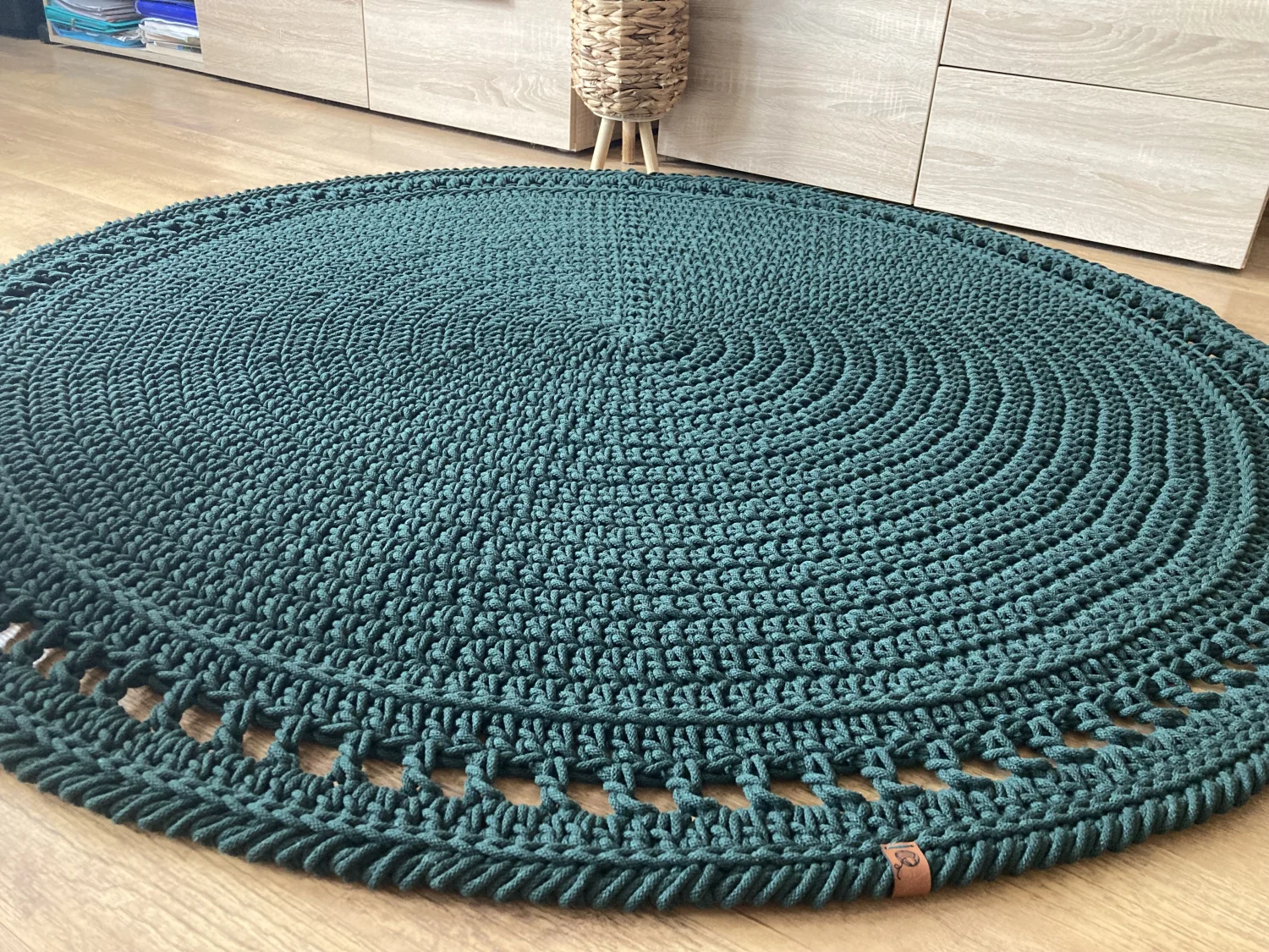 BOHO — okrągły dywanik ze sznurka