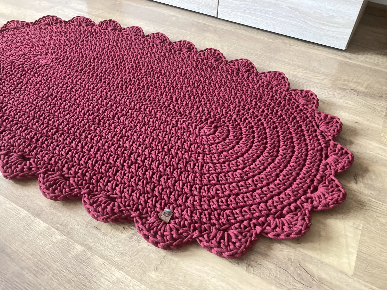 Dywanik MONTEFIORE ze sznurka bawełnianego — handmade