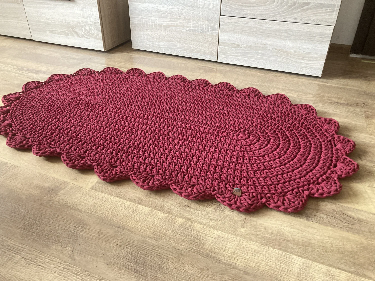 Dywanik MONTEFIORE ze sznurka bawełnianego — handmade