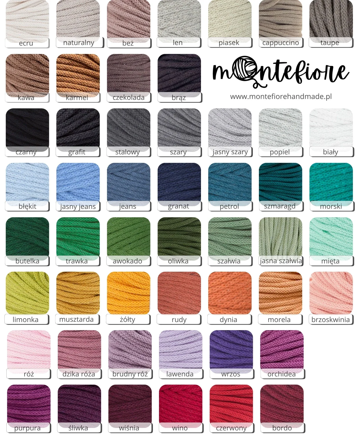 Dywanik MONTEFIORE ze sznurka bawełnianego — handmade