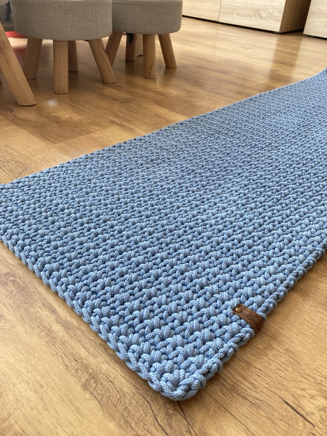 Dywanik SQUARE ze sznurka bawełnianego