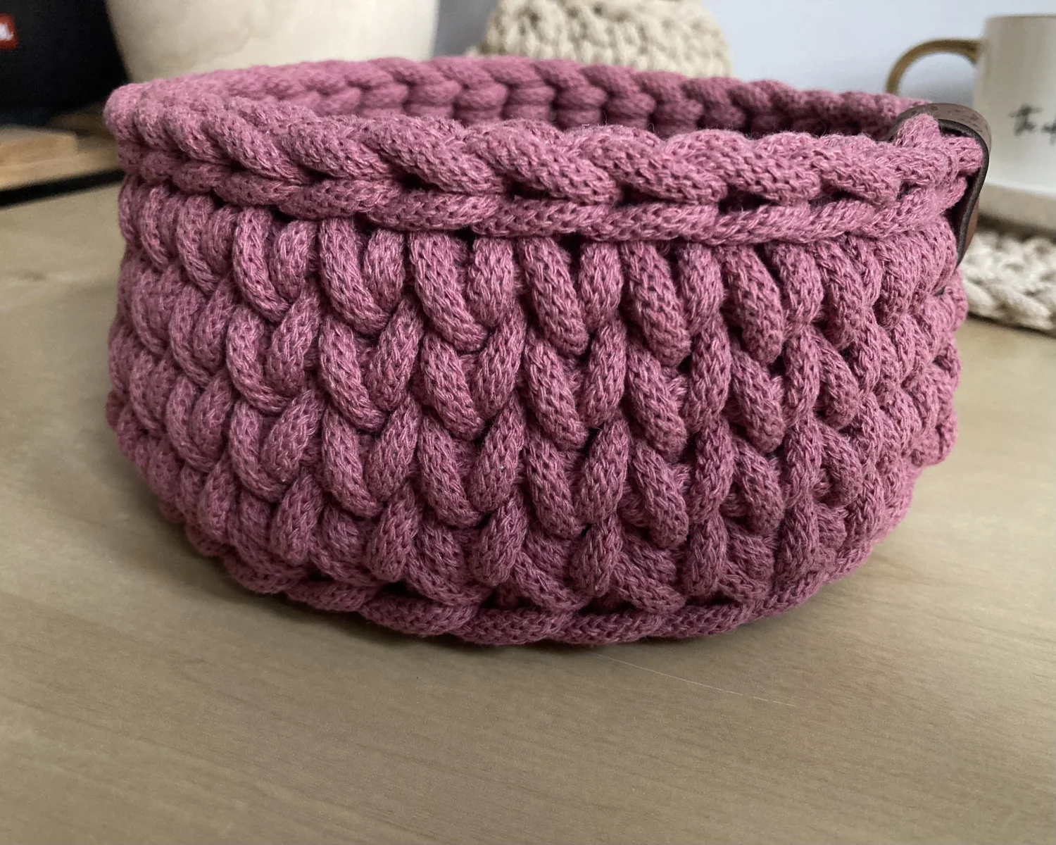 Koszyk dekoracyjny 17 cm | drewniane dno | DZIKA RÓŻA