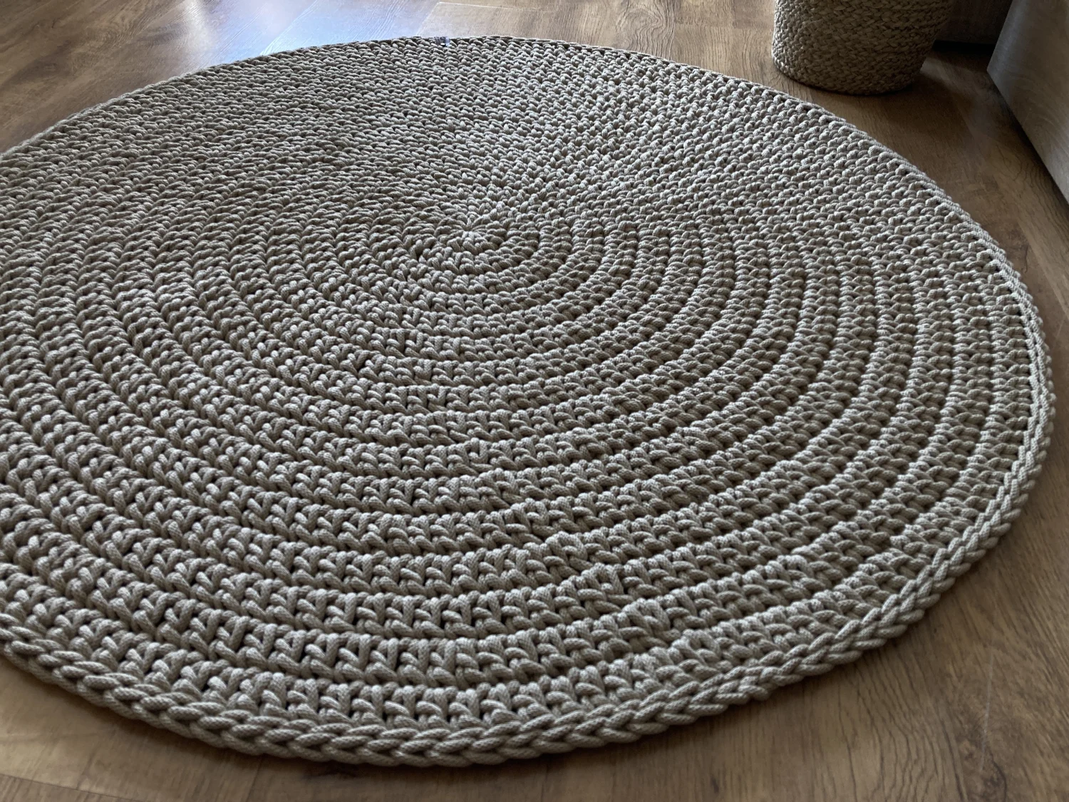 OMNIA — okrągły dywan ze sznurka bawełnianego