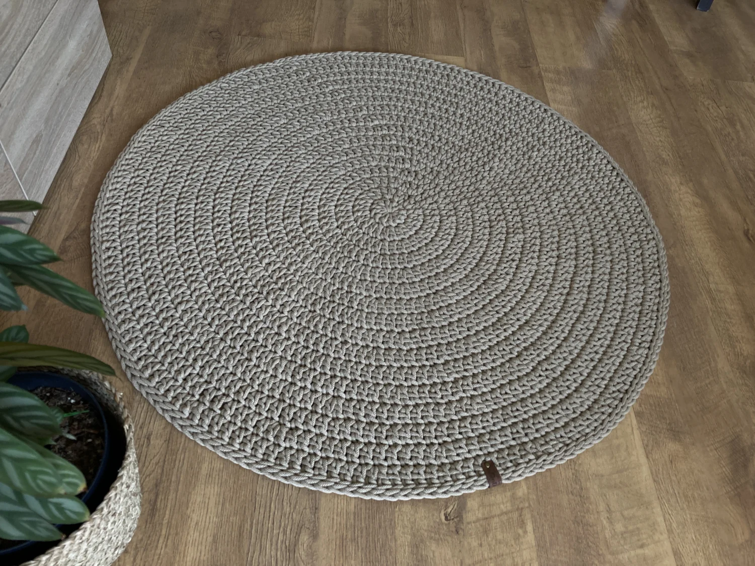 OMNIA — okrągły dywan ze sznurka bawełnianego